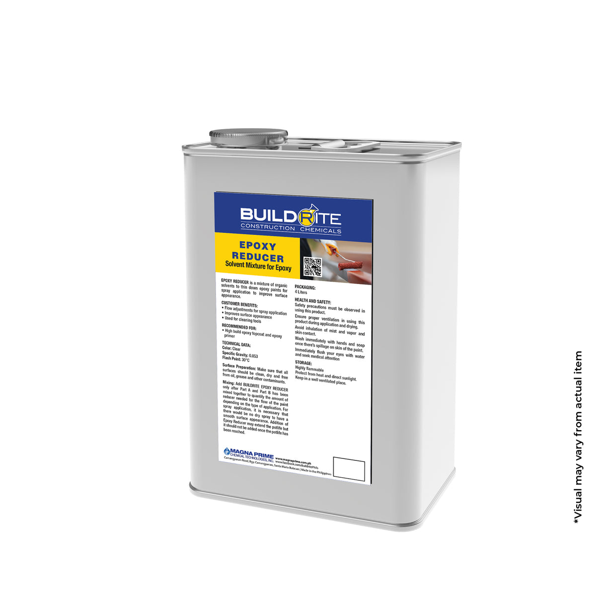 BUILDRITE EPOXY REDUCER GALLON - Solvent Mixture Epoxy