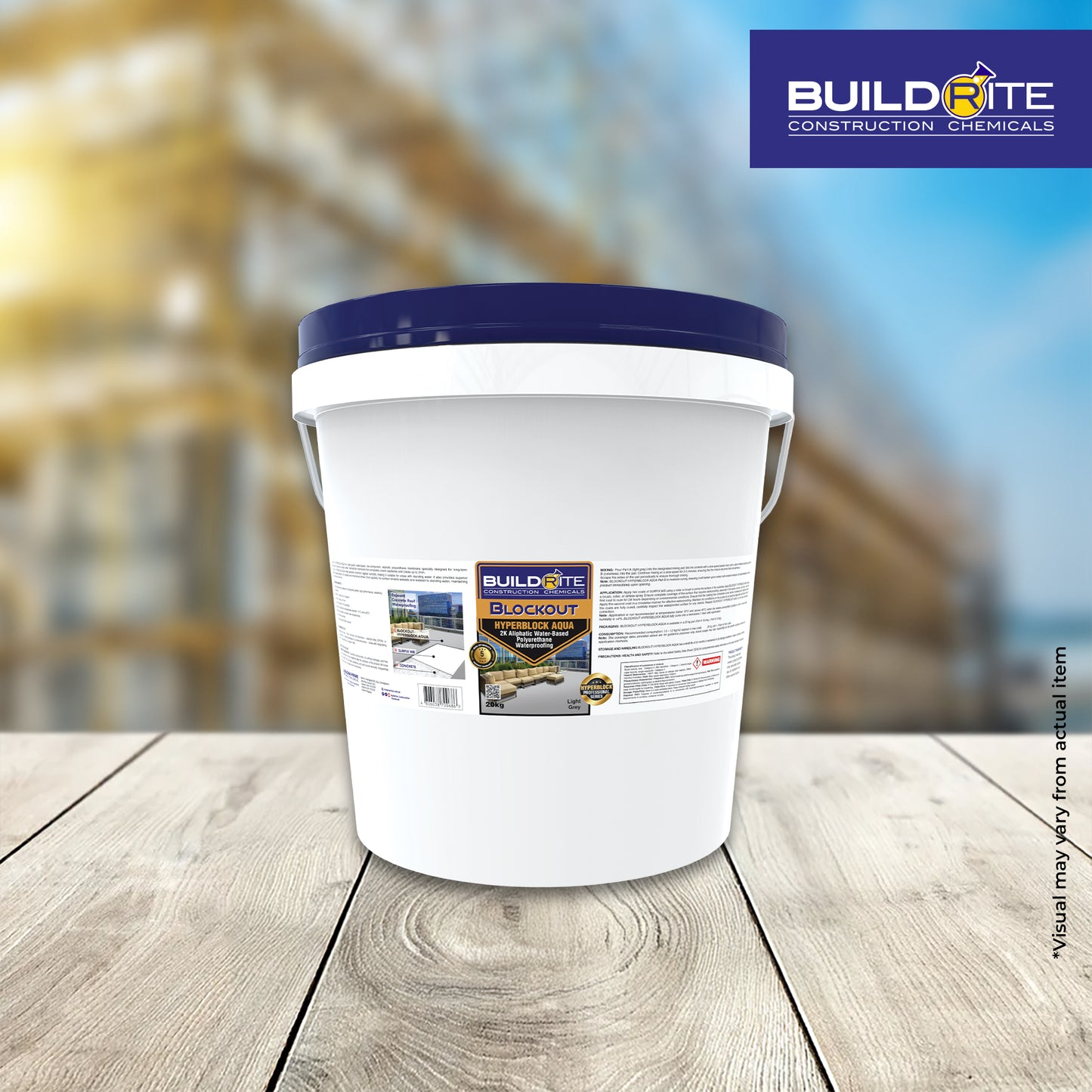 BUILDRITE BLOCKOUT HYPERBLOCK AQUA - 2K Aliphatic Water-Based Polyurethane Waterproofing