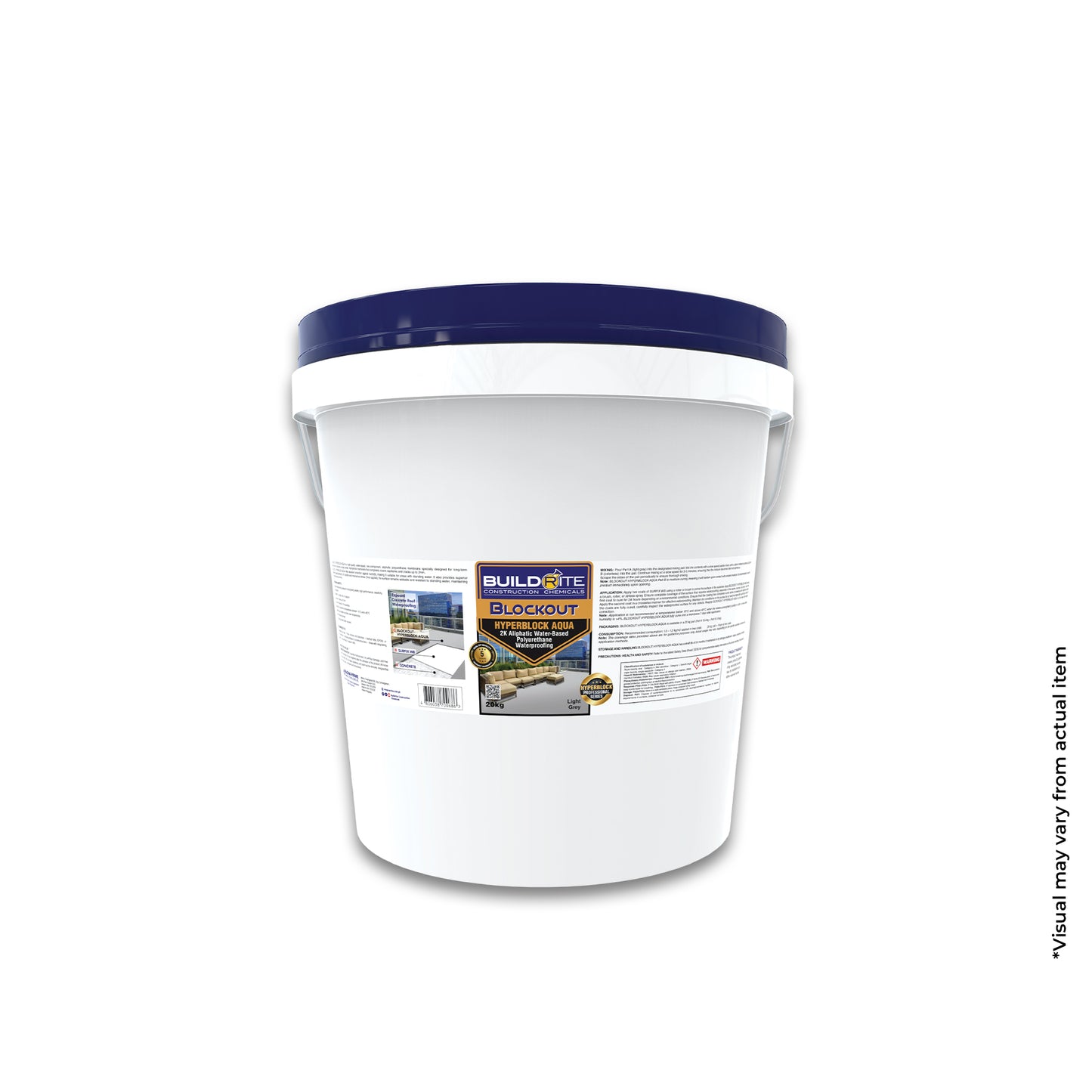 BUILDRITE BLOCKOUT HYPERBLOCK AQUA - 2K Aliphatic Water-Based Polyurethane Waterproofing