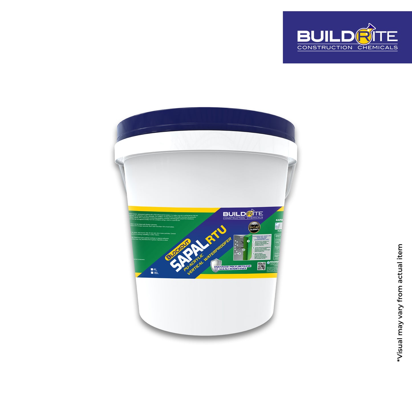 BLOCKOUT SAPAL RTU WITH PU - High-Performance, PU-Acrylic Based, Vertical Waterproofer
