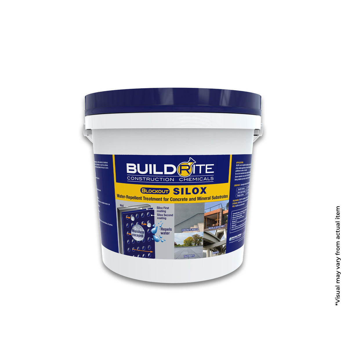 BUILDRITE BLOCKOUT SILOX - Hydrophobic, Easy-to-Clean, Matte Finish Sealer