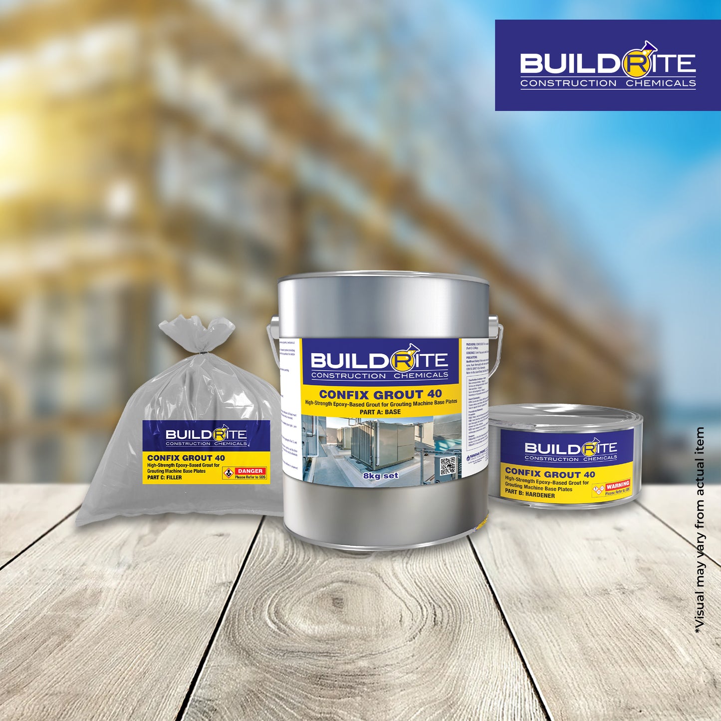 BUILDRITE CONFIX GROUT 40 - High-Strength Epoxy-Based Grout for Grouting Machine Base Plates