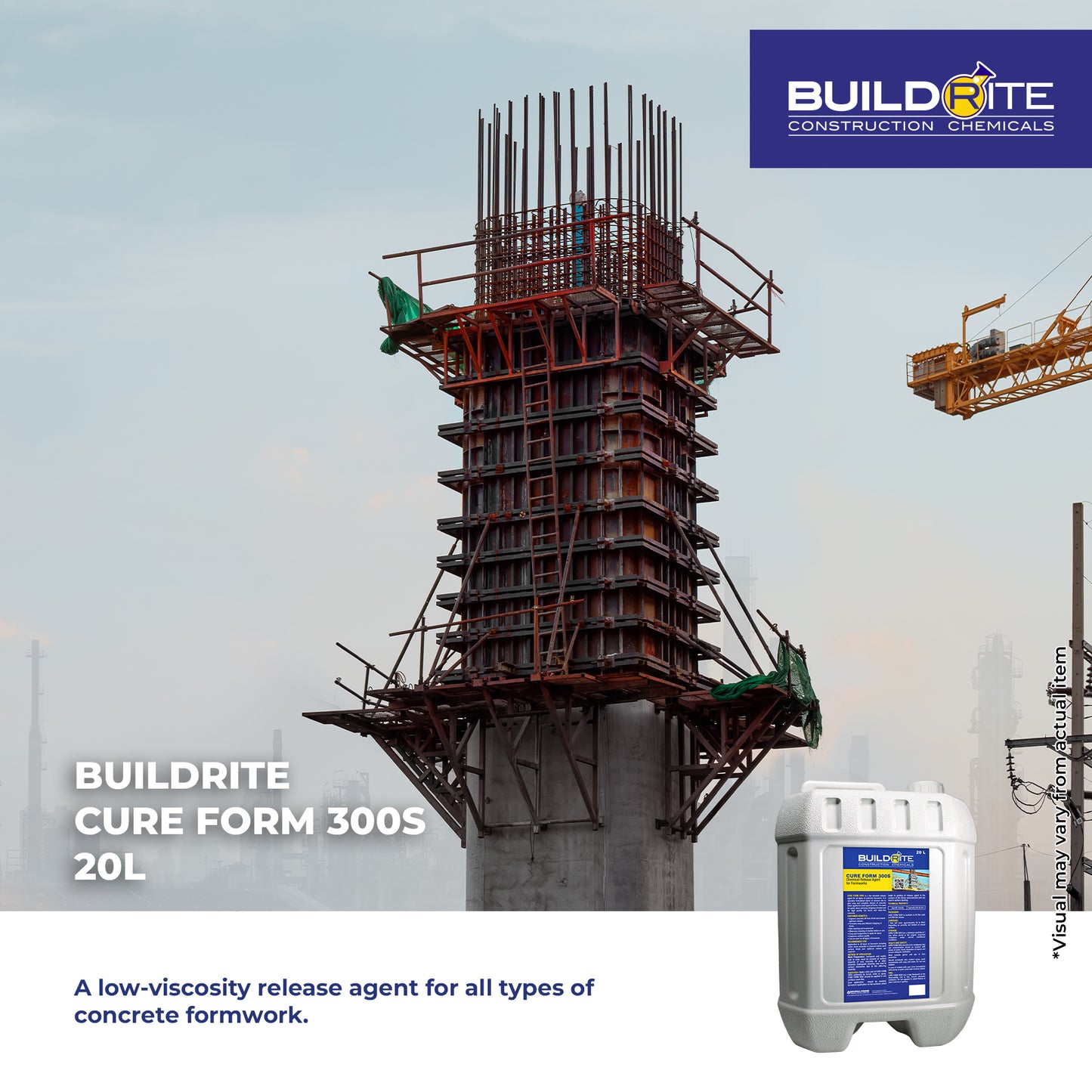 BUILDRITE CUREFORM 300S - Chemical Release Agent for Formworks