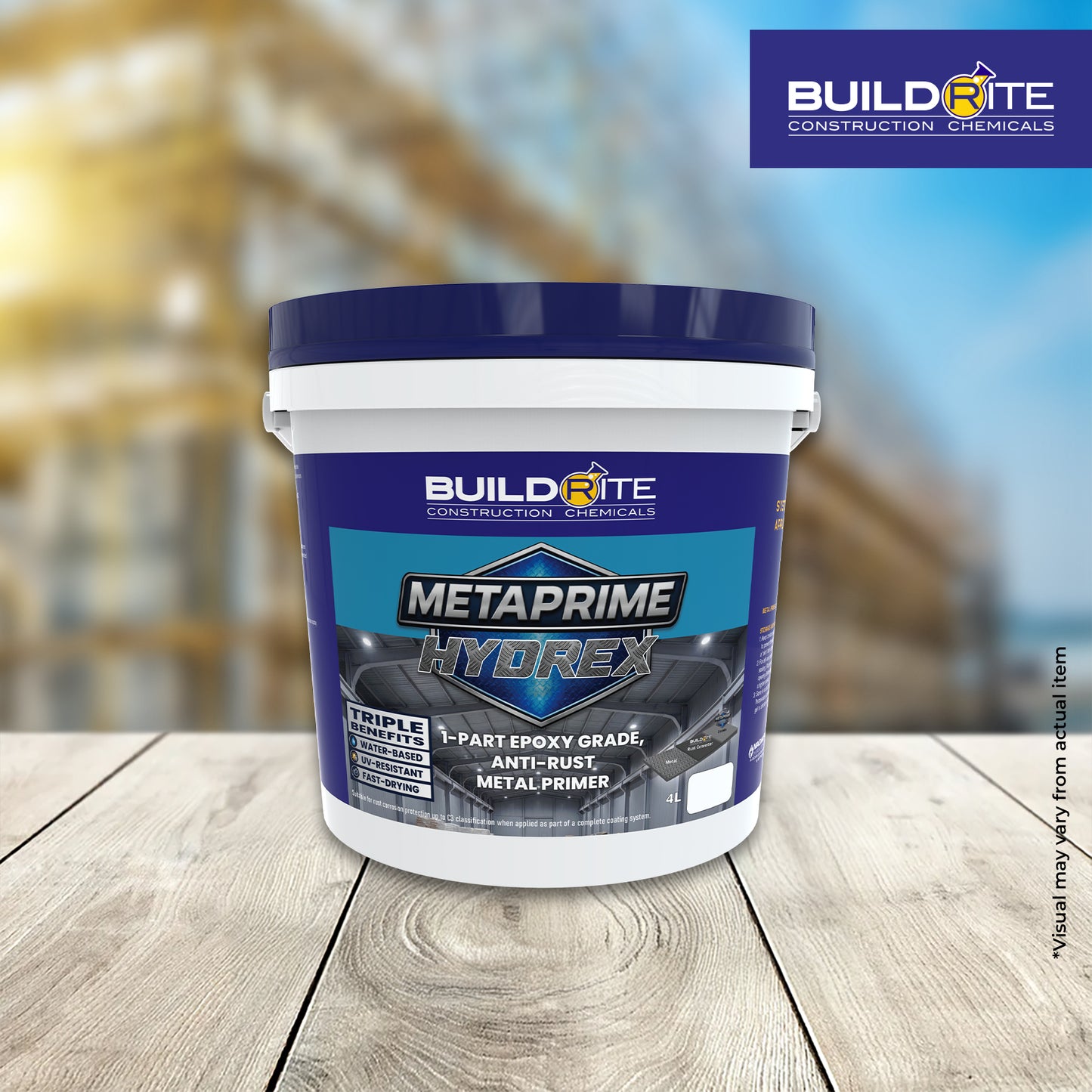 BUILDRITE METAPRIME HYDREX GREY - One-Part Epoxy Grade, Anti Rust Metal Primer