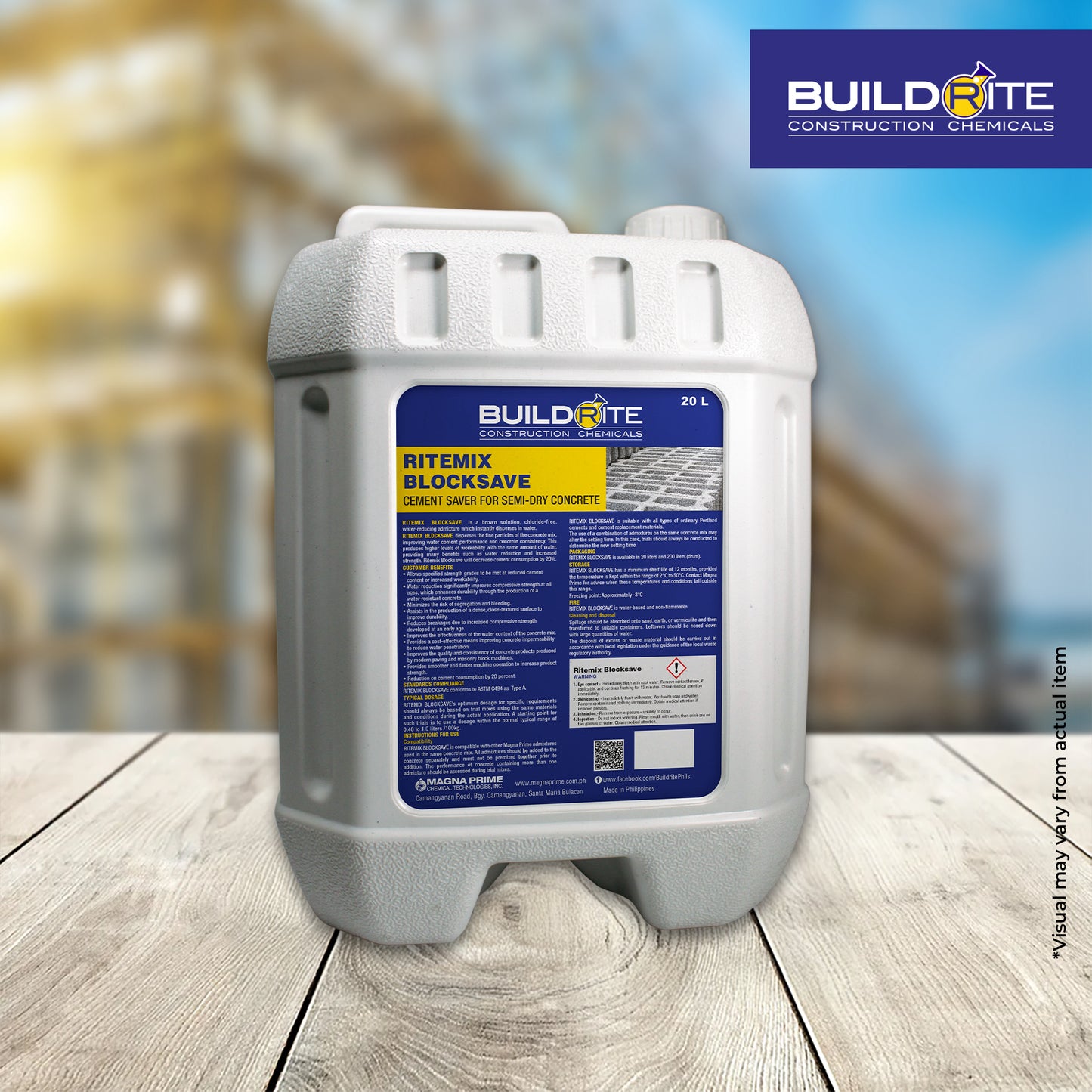 BUILDRITE RITEMIX BLOCKSAVE - Cement Saver for Semi-Dry Concrete