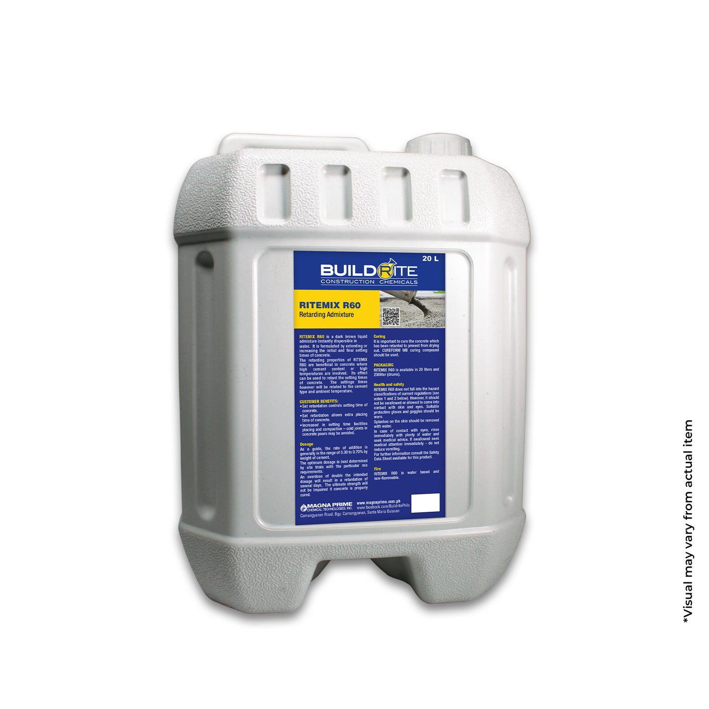 BUILDRITE RITEMIX R60 - Retarding Admixture