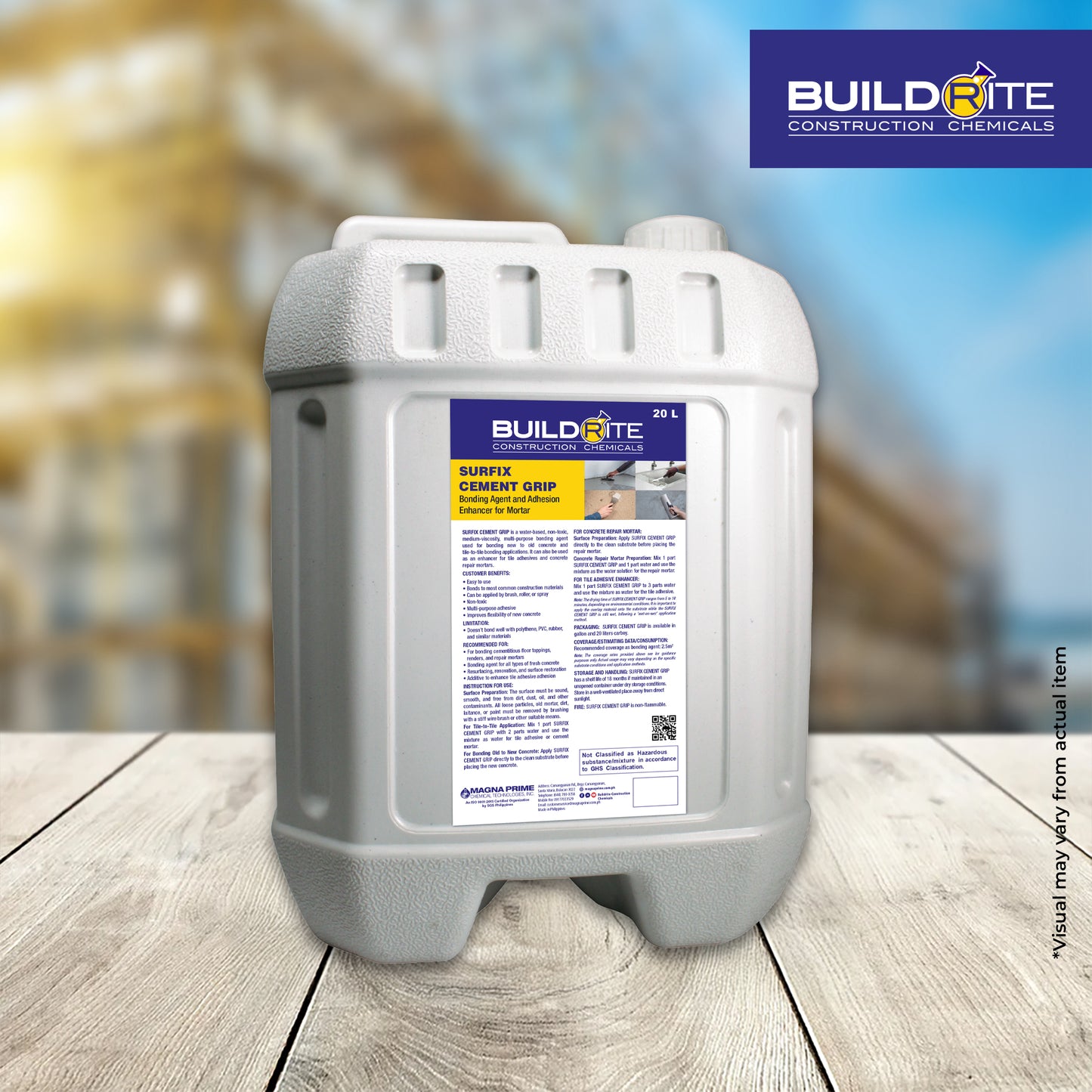BUILDRITE SURFIX CEMENT GRIP - Acrylic Based Bonding Agent