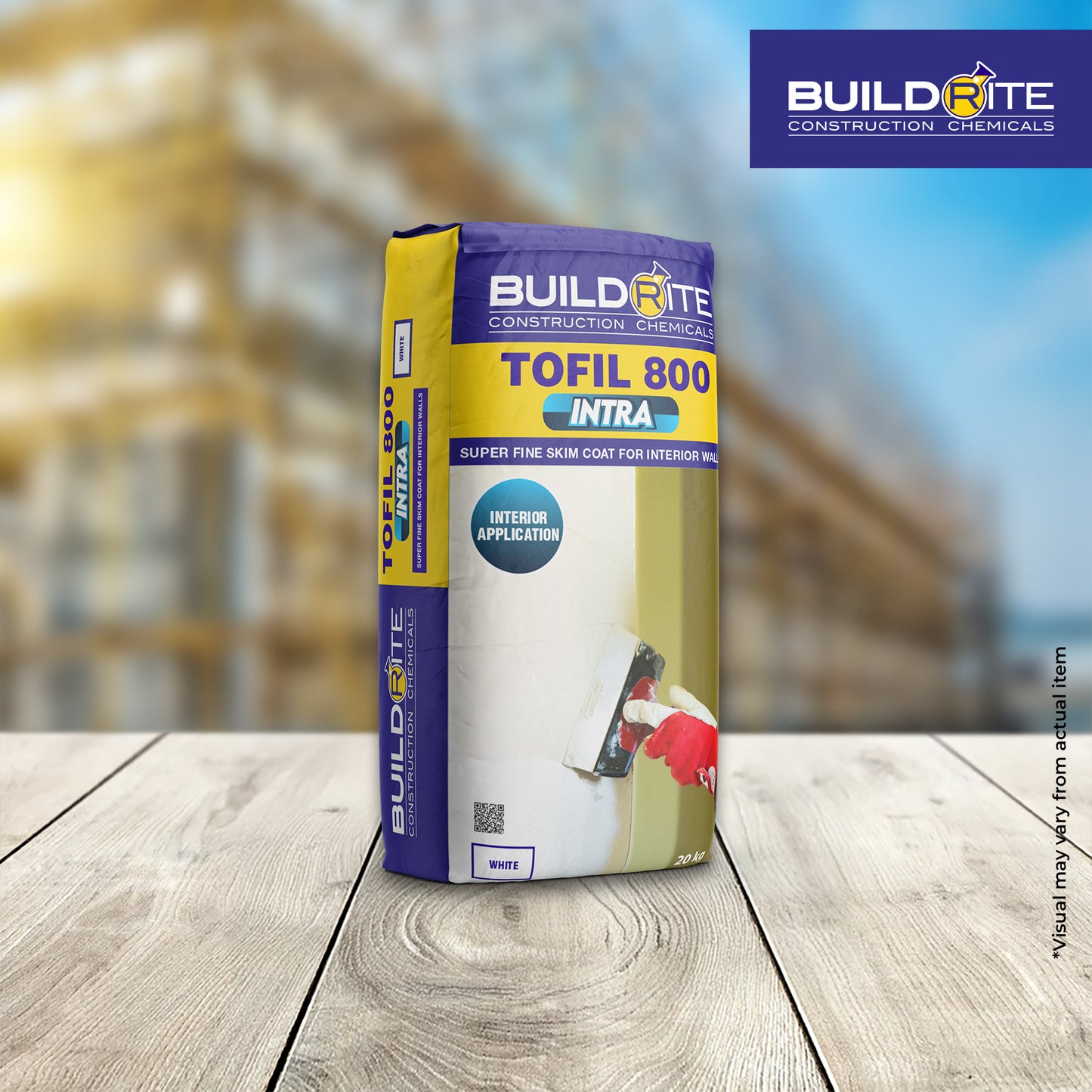 BUILDRITE TOFIL 800 INTRA - Super Fine Skim Coat for Interior Walls