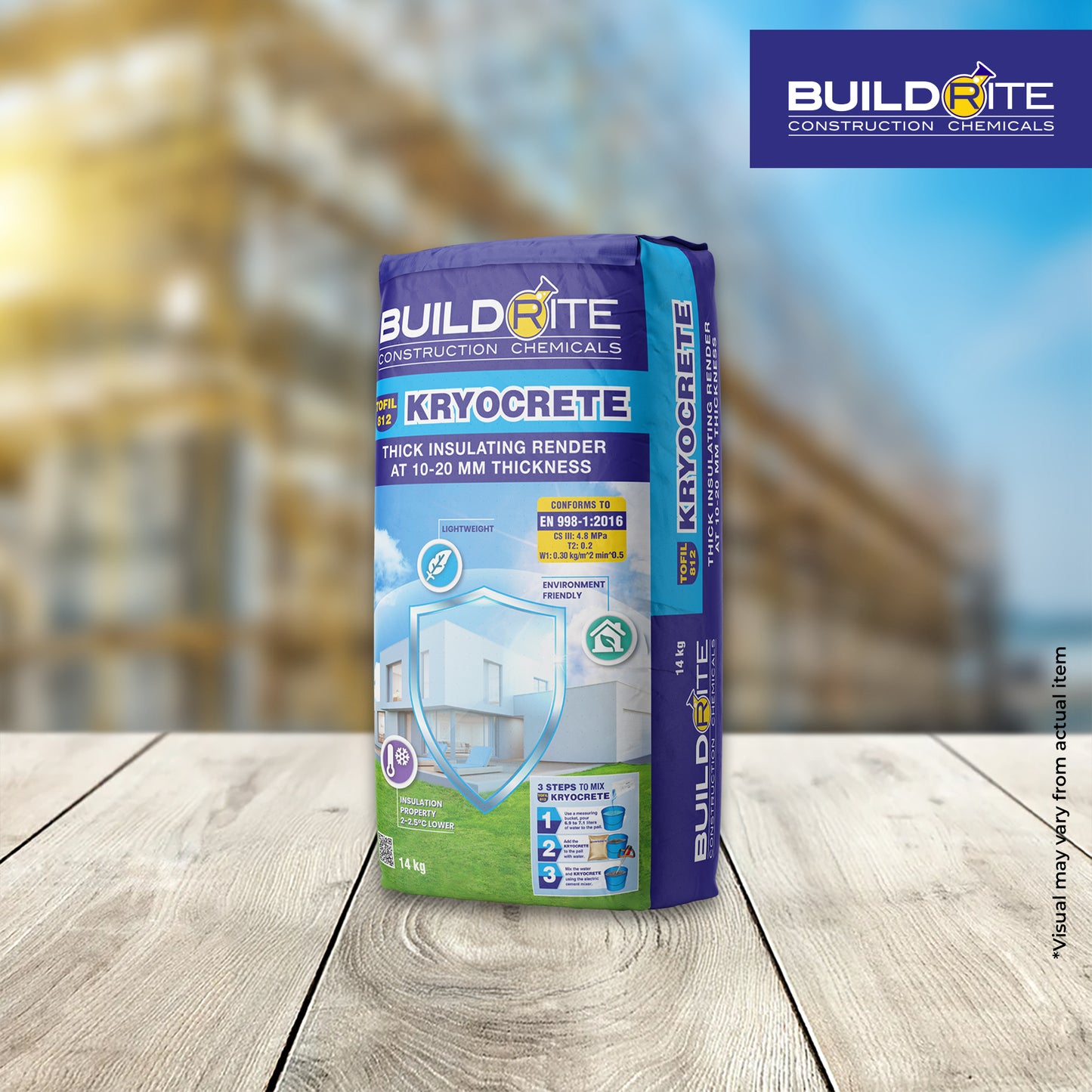 BUILDRITE TOFIL 812 KRYOCRETE - Ready Mix Insulating Plaster