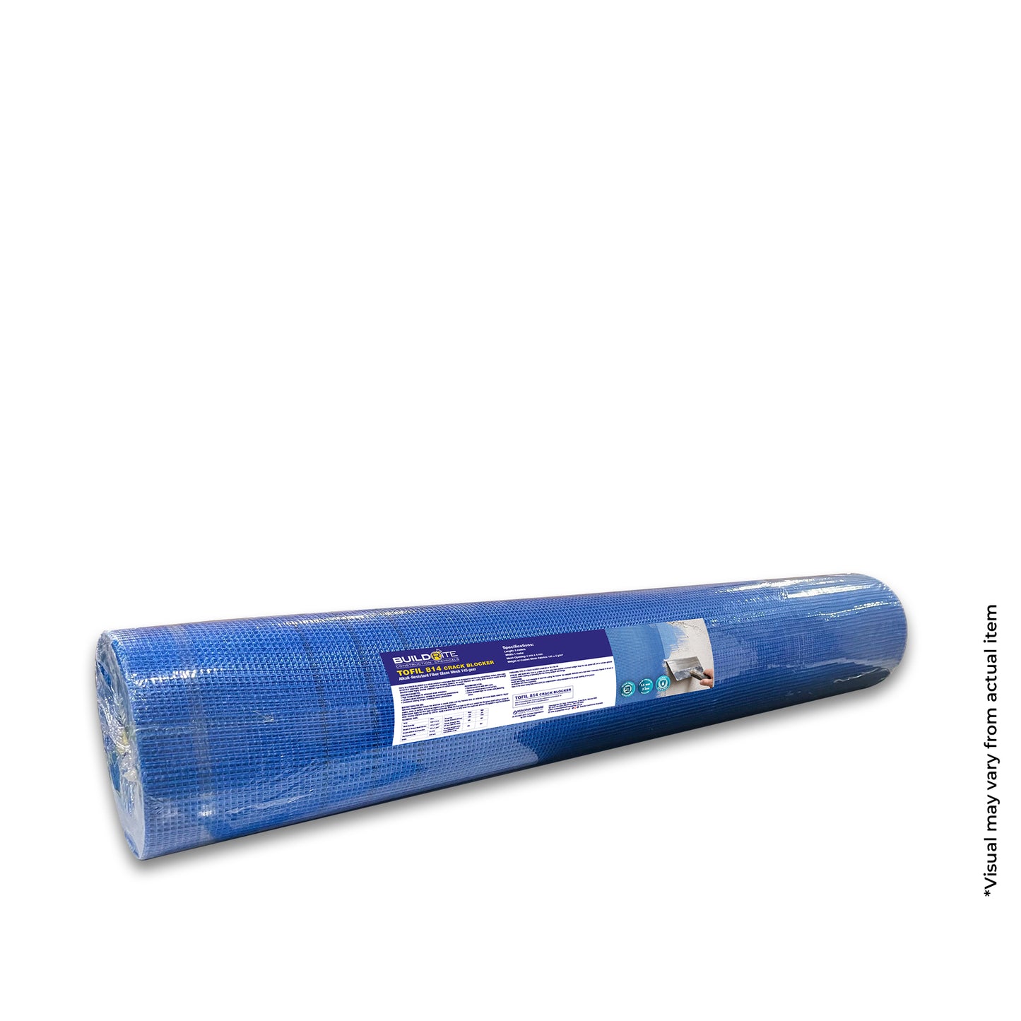 BUILDRITE TOFIL 814 CRACK BLOCKER 1M X 50M - Alkali-Resistant Coated Fiberglass Mesh