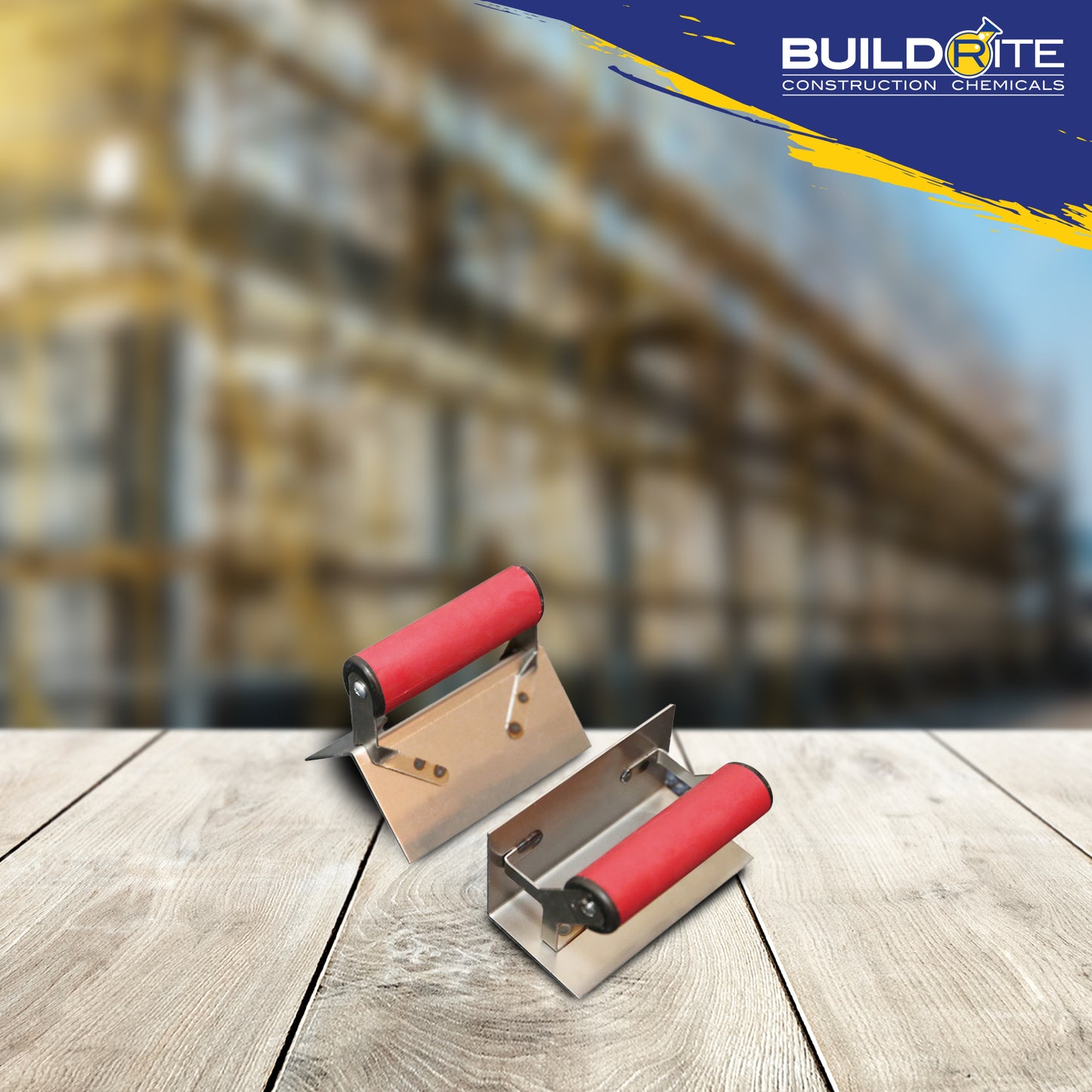 BUILDRITE SPECIALTY TOOLS HIGH CARBON STEEL CORNER TROWEL SET (Inner and Outer corner set
