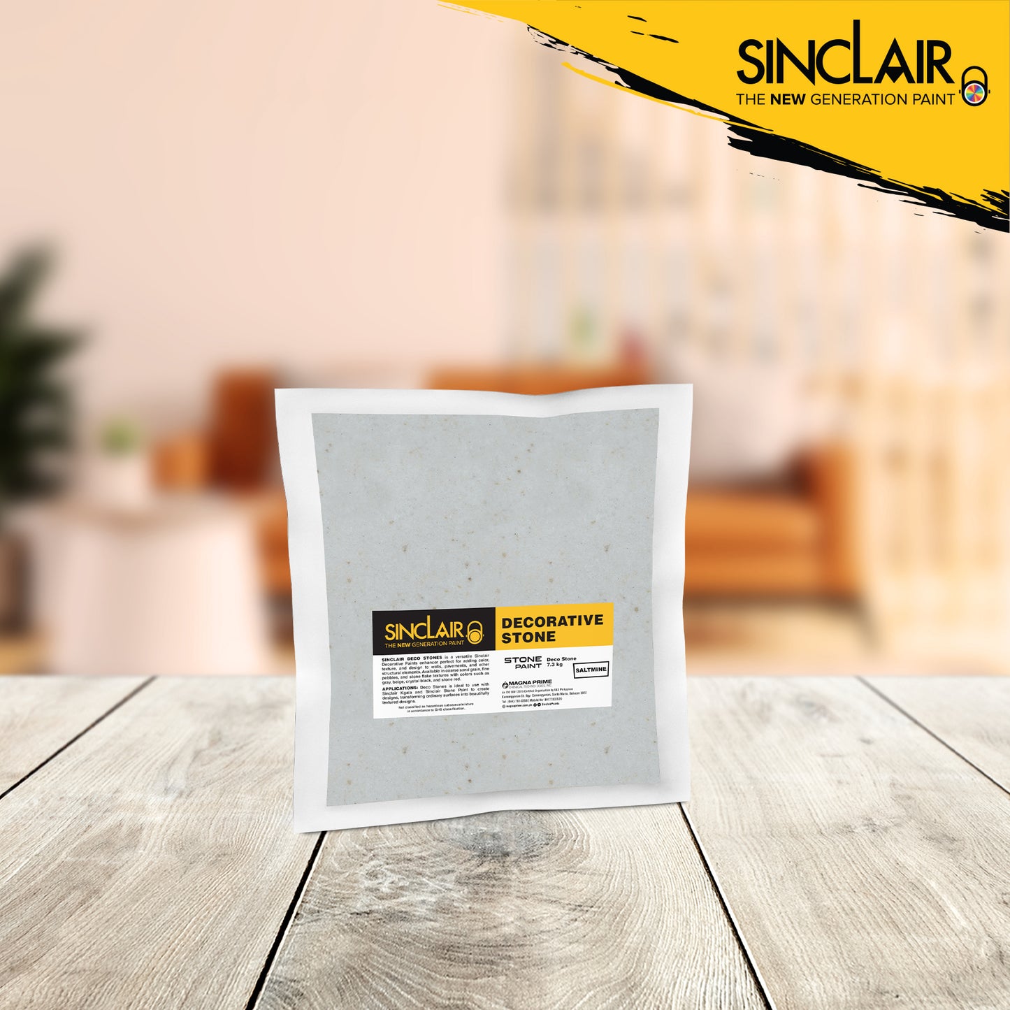 STONE PAINT DECO STONES 7.3KG (Saltmine)