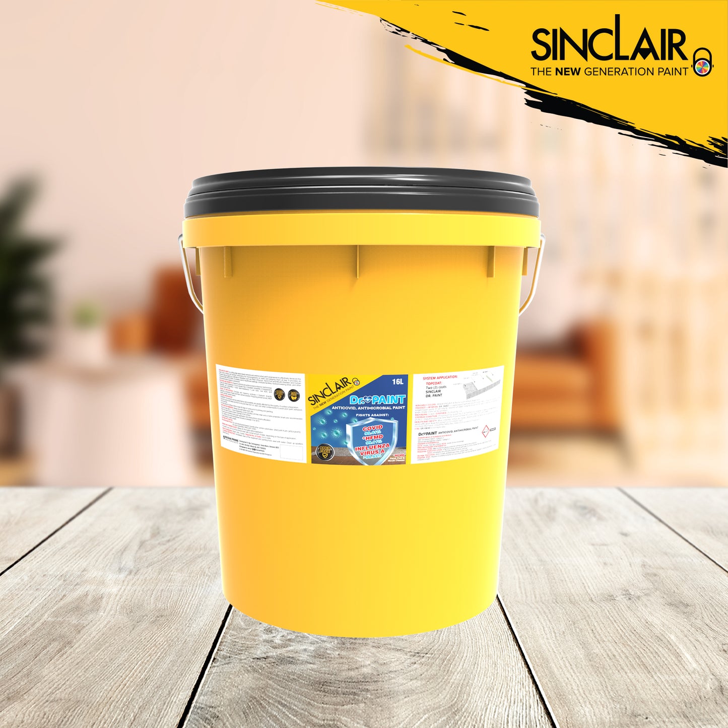 SINCLAIR DR. PAINT ANTIMICROBIAL & ANTICOVID PAINT