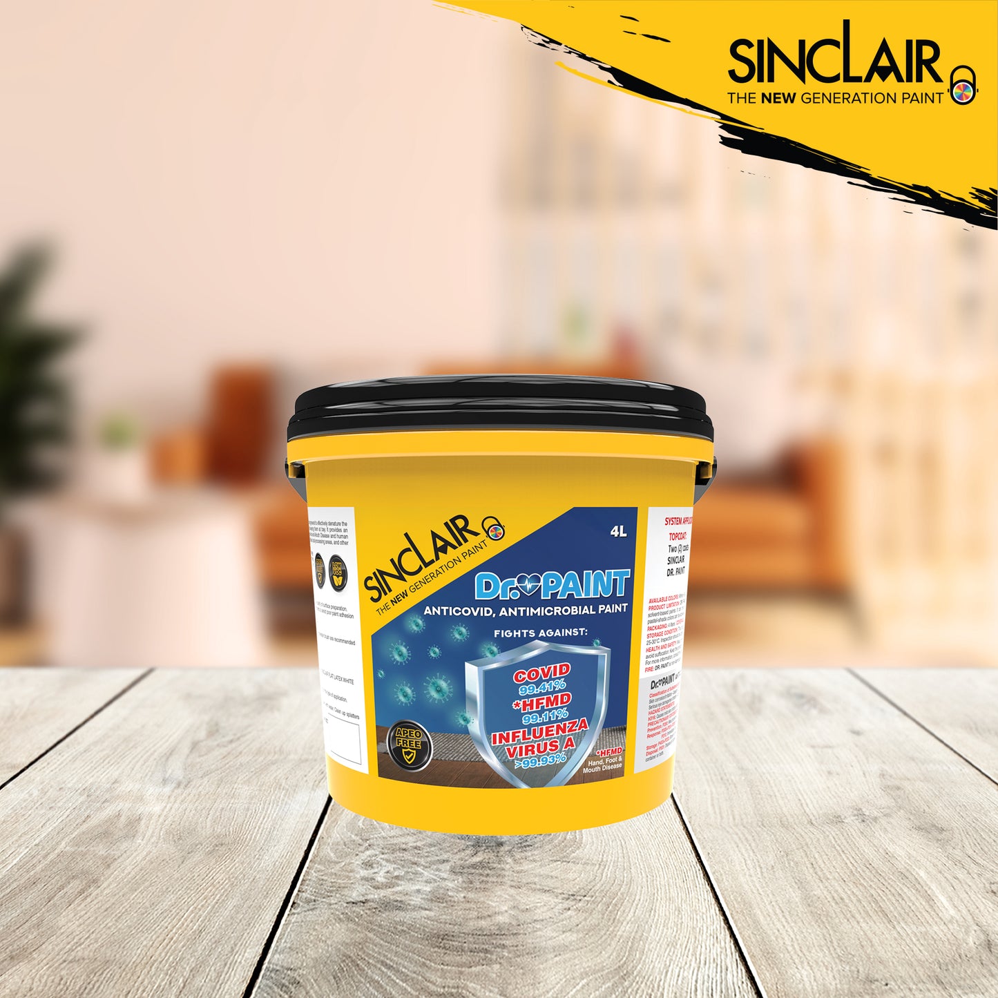 SINCLAIR DR. PAINT ANTIMICROBIAL & ANTICOVID PAINT