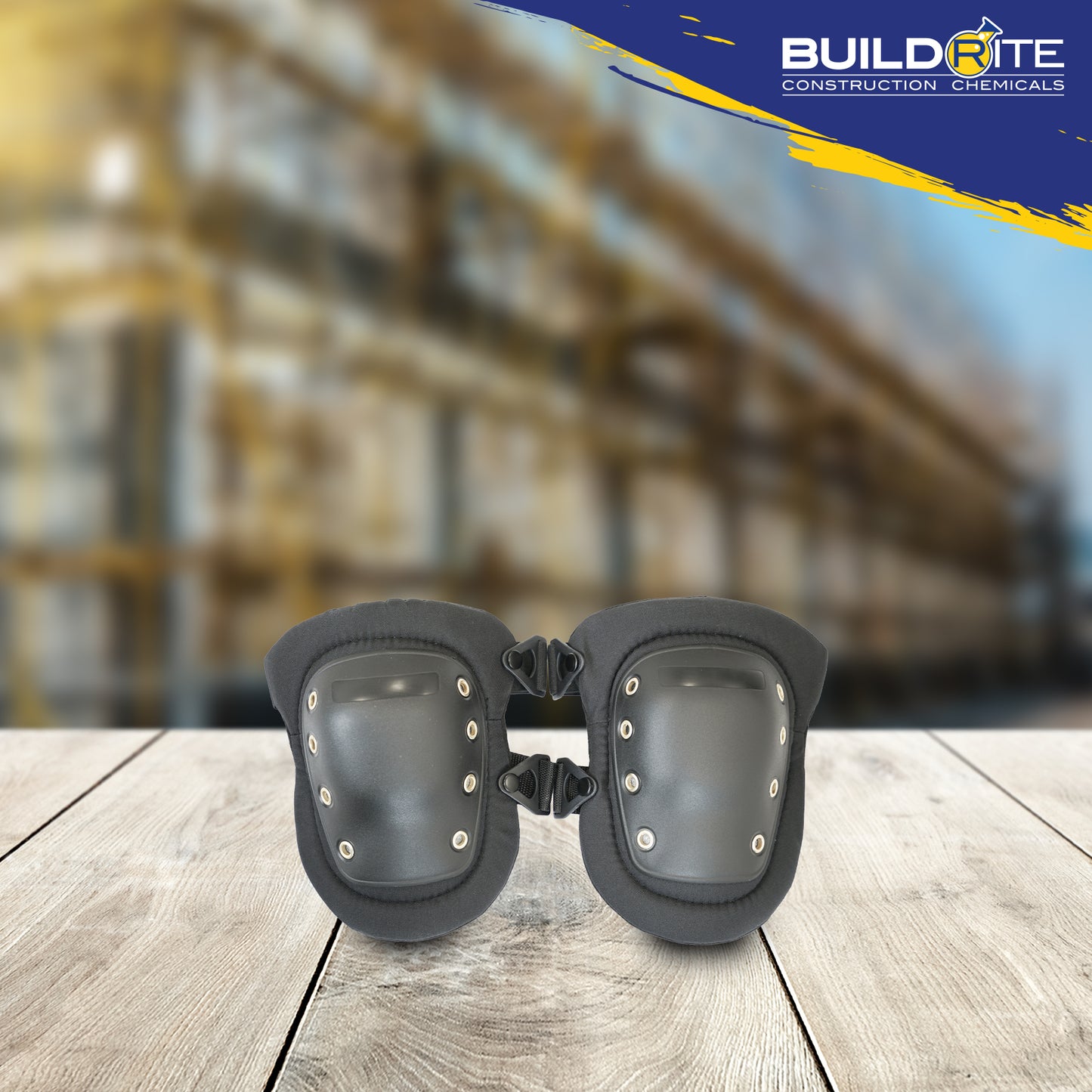 BUILDRITE SPECIALTY TOOLS BLACK SHELL KNEE PAD