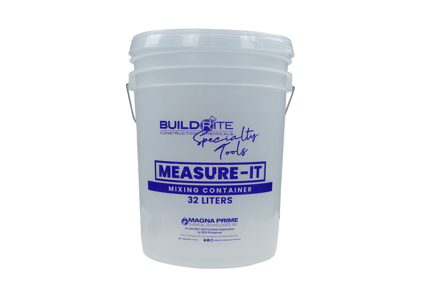 BUILDRITE SPECIALTY TOOLS MEASURE-IT MIXING CONTAINER 32L