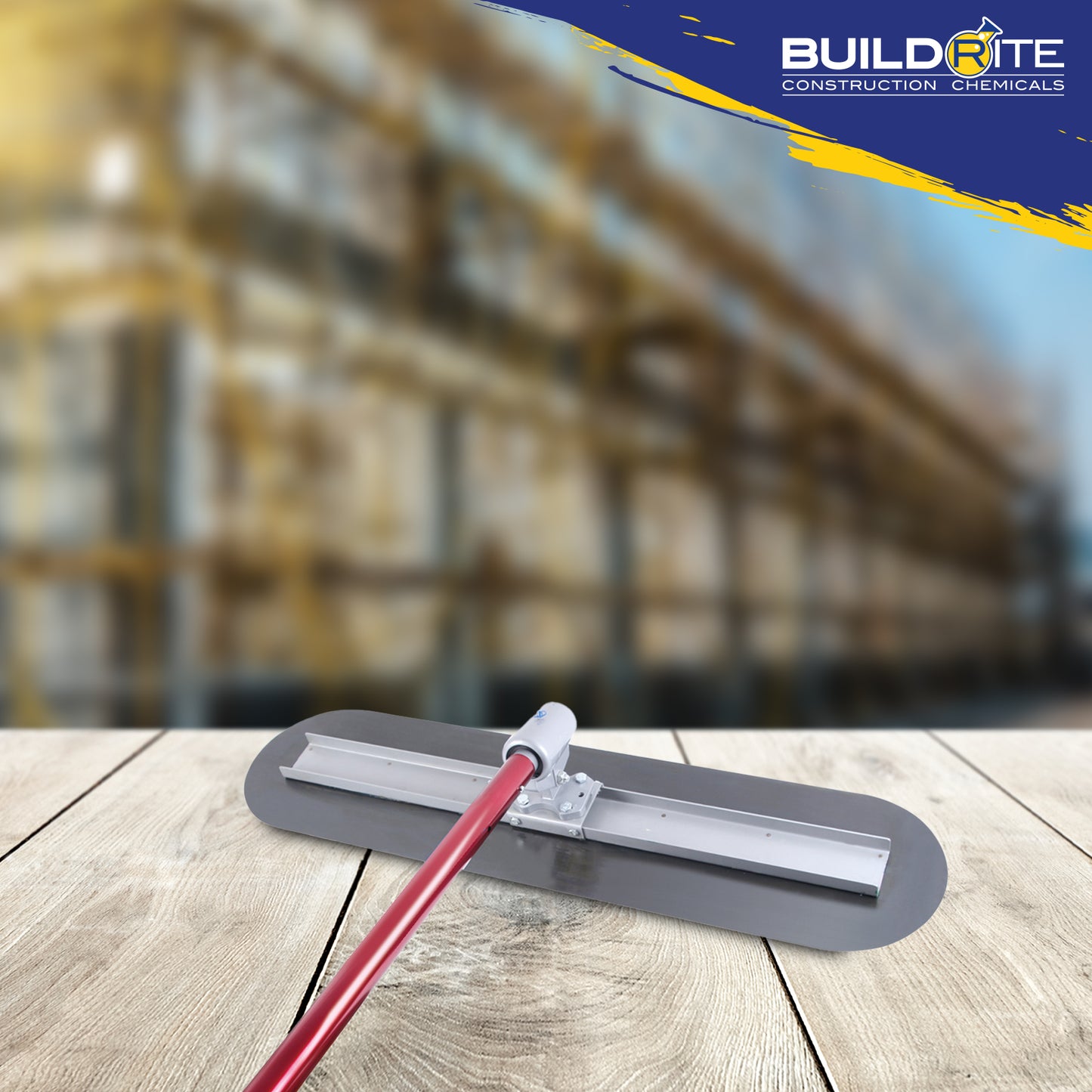 BUILDRITE SPECIALTY TOOLS BLUE STEEL ROUND-END FRESNO TROWEL