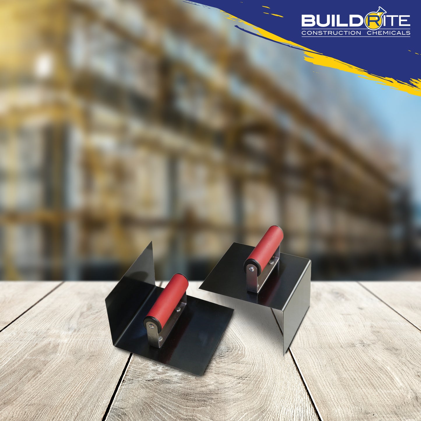 BUILDRITE SPECIALTY TOOLS BLUE STEEL STEP TROWEL SET (Inner and Outer)