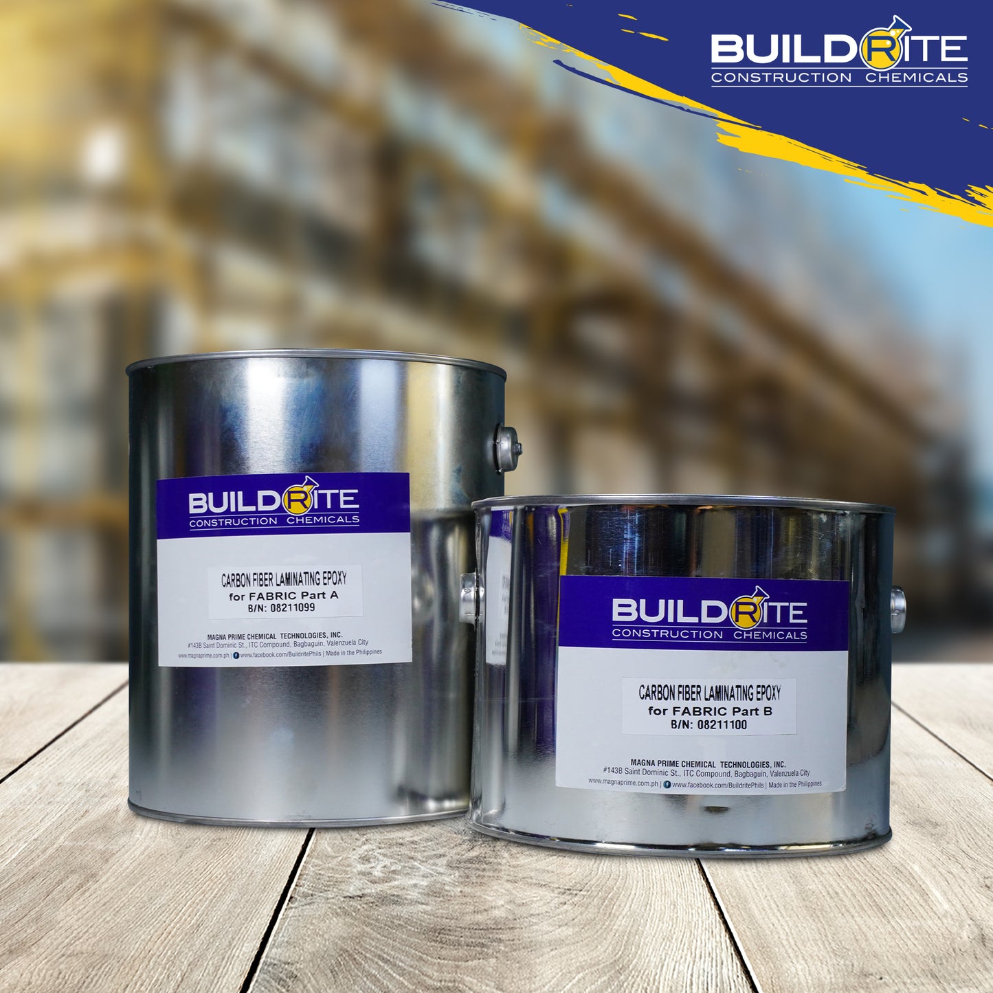 BUILDRITE CONFIX CARBON FIBER FABRIC EPOXY (3.8kg/set)