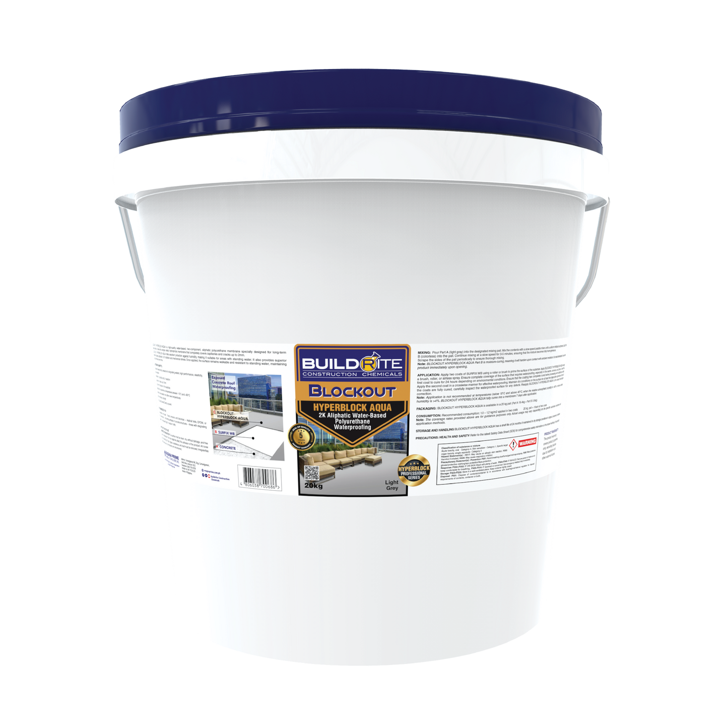 BUILDRITE HYPERBLOCK AQUA LIGHT GRAY