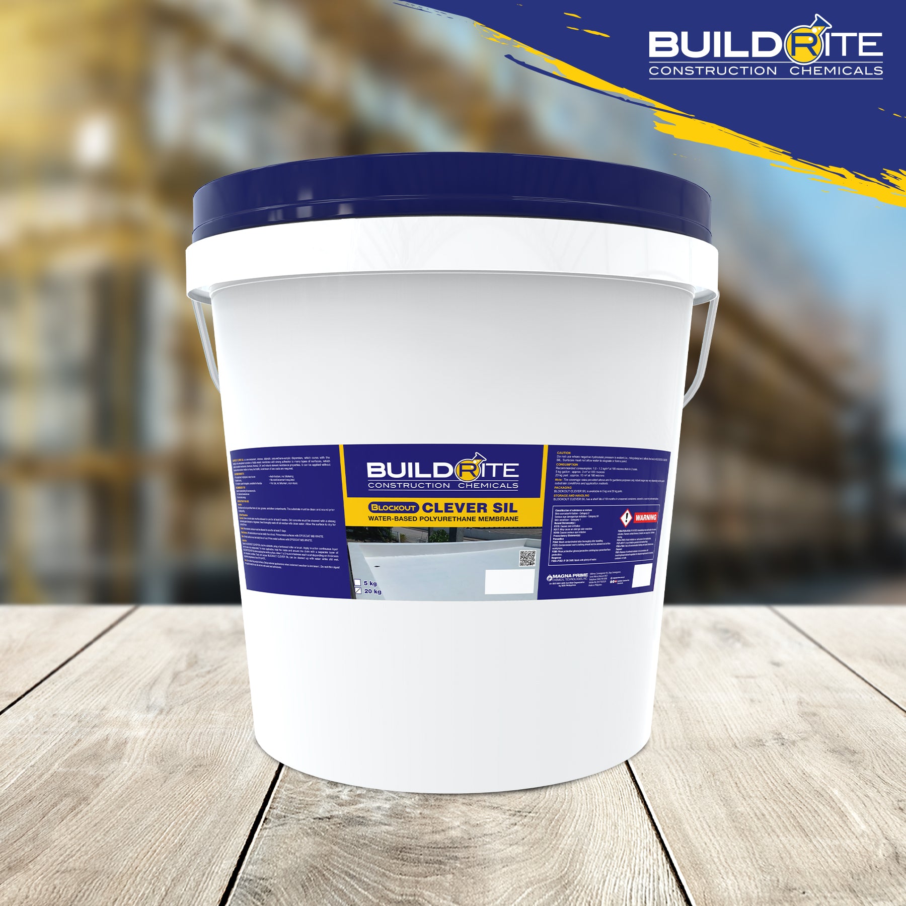 BUILDRITE CLEVER SIL (20kg Pail-White)