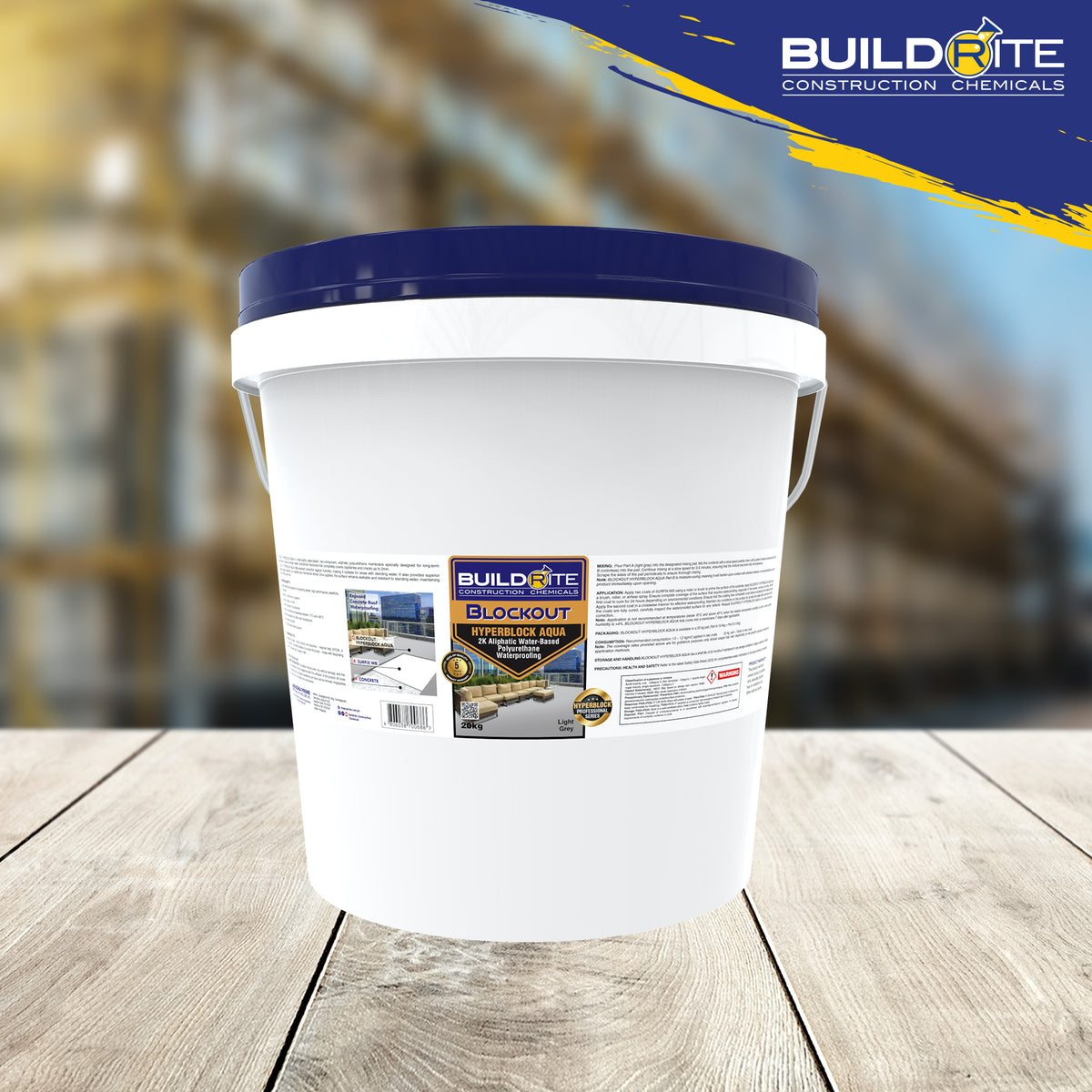 BUILDRITE BLOCKOUT HYPERBLOCK AQUA - 2K Aliphatic Water-Based Polyuret ...