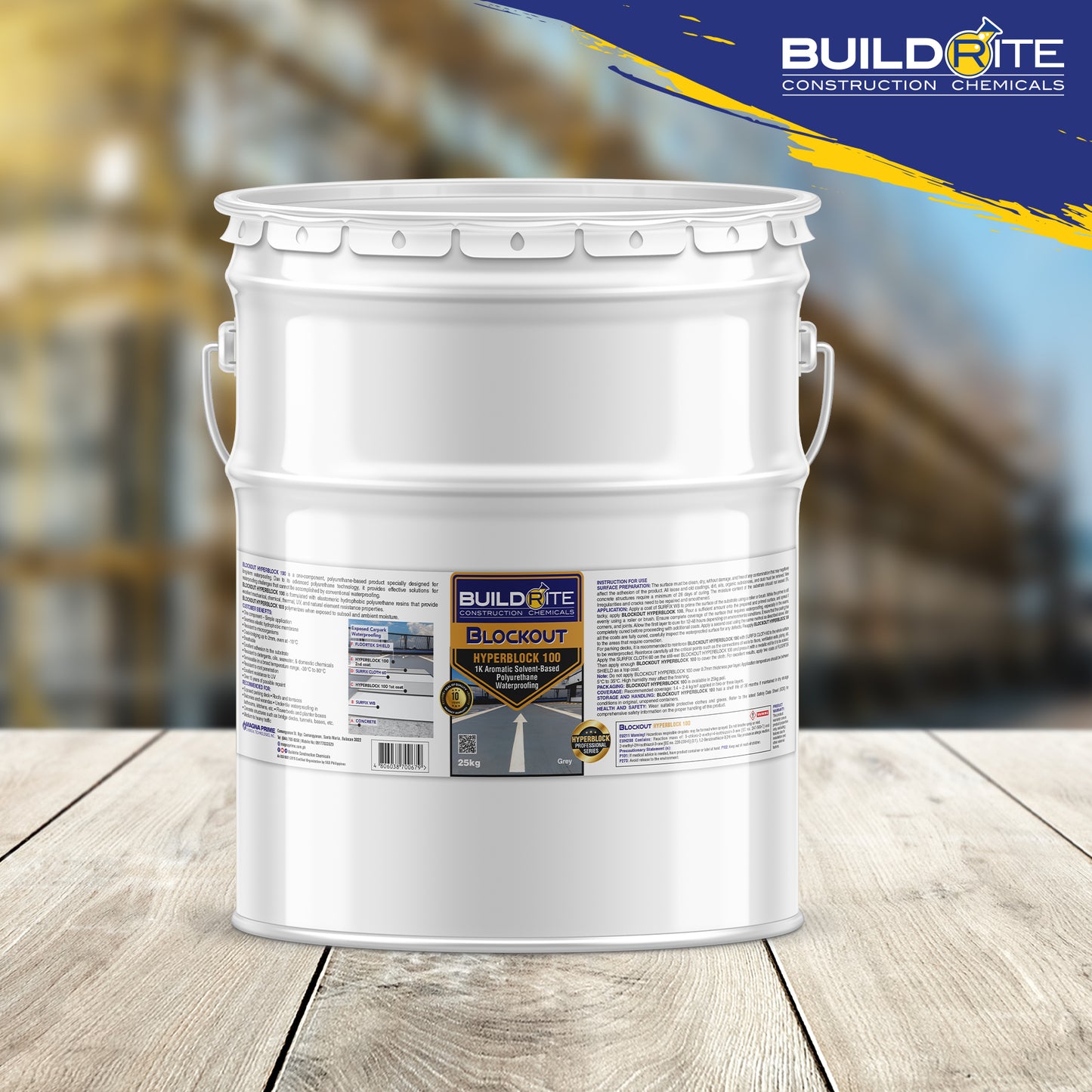 BUILDRITE HYPERBLOCK 100 GRAY