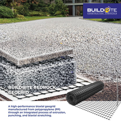 BUILDRITE BEDROCK GEOGRID - PP Biaxial Geogrid