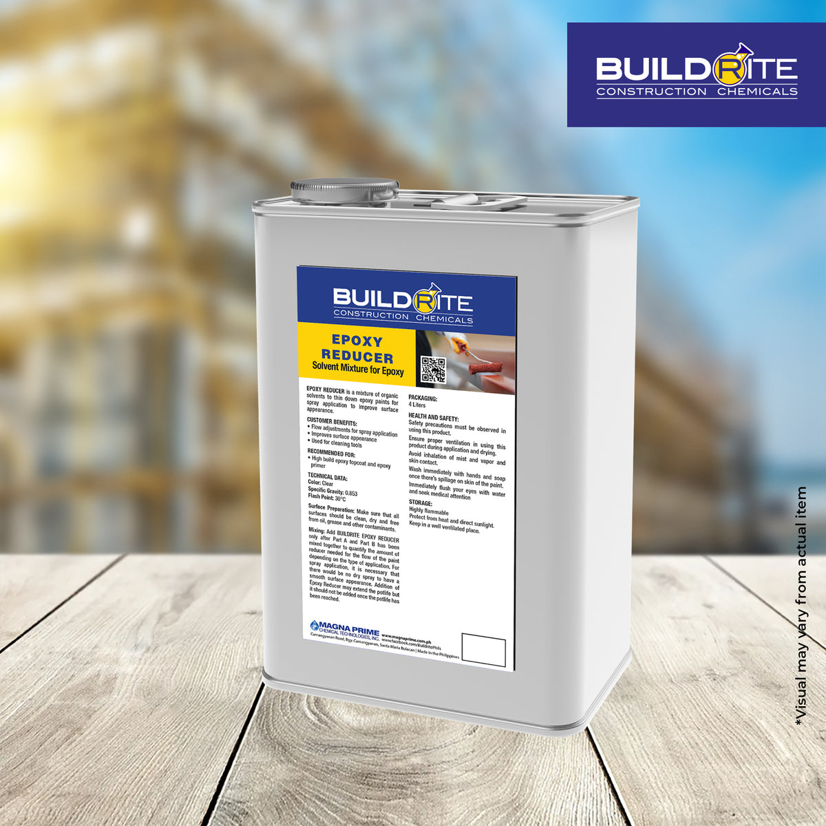 BUILDRITE EPOXY REDUCER GALLON - Solvent Mixture Epoxy