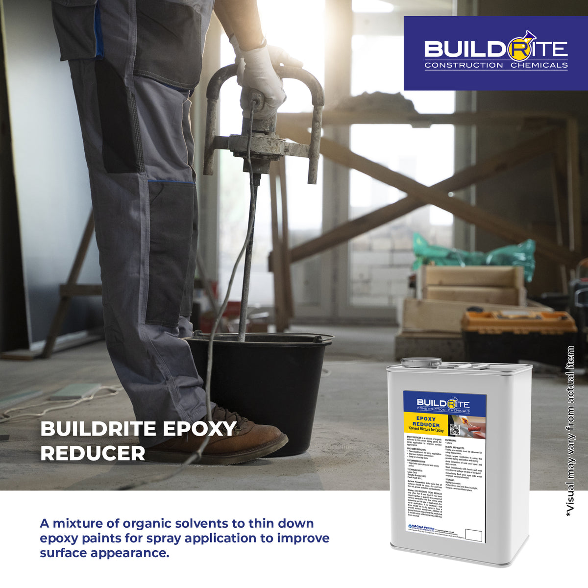 BUILDRITE EPOXY REDUCER GALLON - Solvent Mixture Epoxy