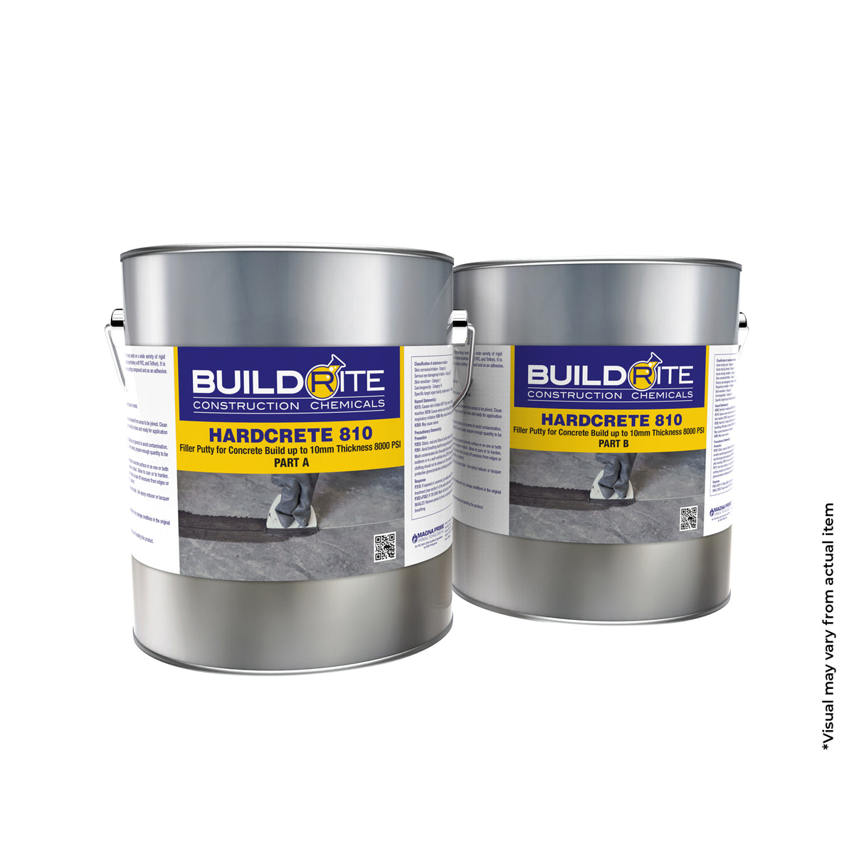 BUILDRITE HARDCRETE 810 - Filler Putty for Concrete Build Up To 10 MM Thickness 8000 PSI