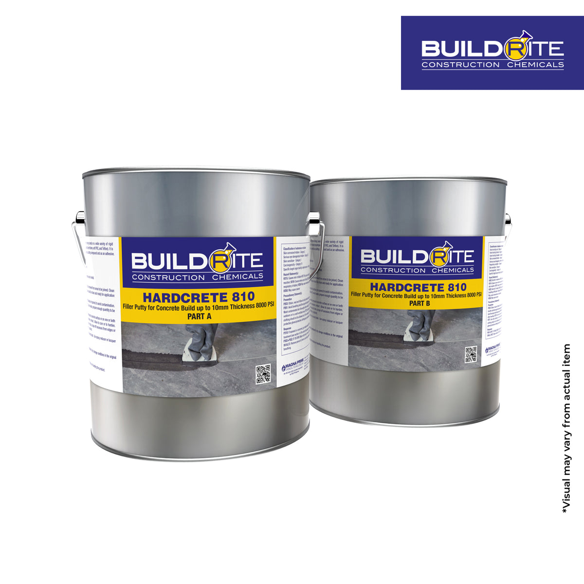 BUILDRITE HARDCRETE 810 - Filler Putty for Concrete Build Up To 10 MM Thickness 8000 PSI