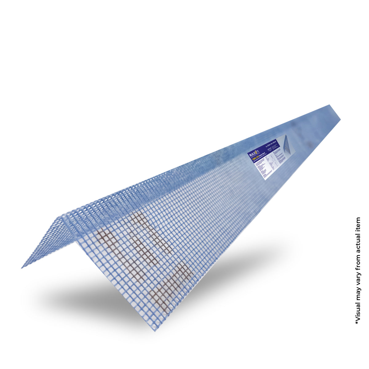 BUILDRITE TOFIL 816 CORNER GUARD - Alkali-Resistant Coated Fiberglass Mesh with PVC Corner Bead