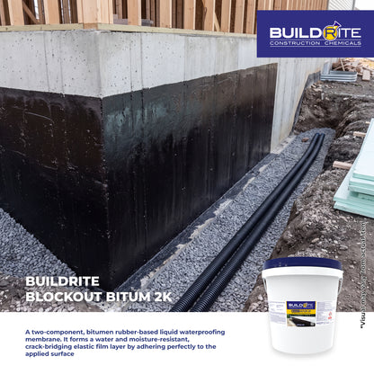 BUILDRITE BLOCKOUT BITUM 2K - 2K Bitumen-Based Liquid Waterproofing