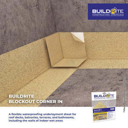 BUILDRITE BLOCKOUT CORNER IN - Geo-Textile Waterproofing Corner In