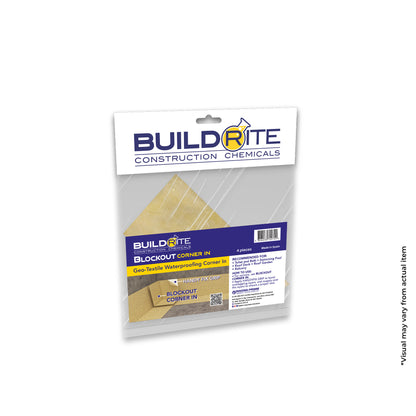BUILDRITE BLOCKOUT CORNER IN - Geo-Textile Waterproofing Corner In