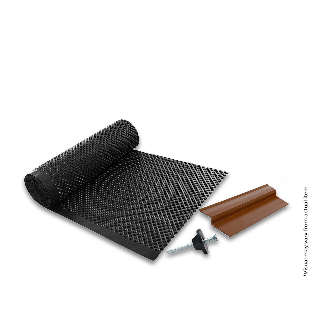 BUILDRITE BLOCKOUT DB DIMPLE BOARD (With 40 PCS Sealing Buttons and 10 PCS Profile) - HDPE Dimpled Sheet