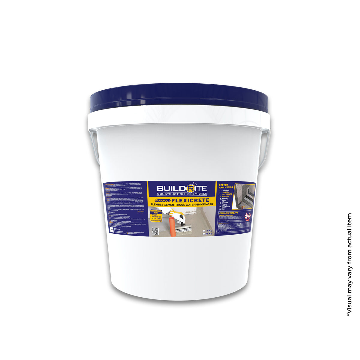 BUILDRITE BLOCKOUT FLEXICRETE - Flexible Waterproofer for Toilet and Bath
