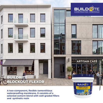 BUILDRITE BLOCKOUT FLEXOR - Negative Side Flexible Cementitious Waterproofing 2K