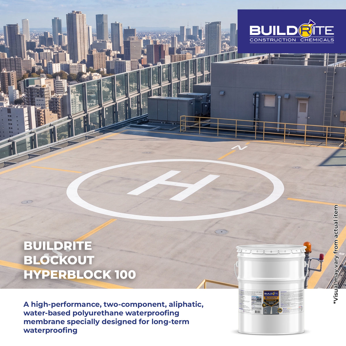 BUILDRITE HYPERBLOCK 100 - 1K Aromatic Solvent-Based Polyurethane Waterproofing