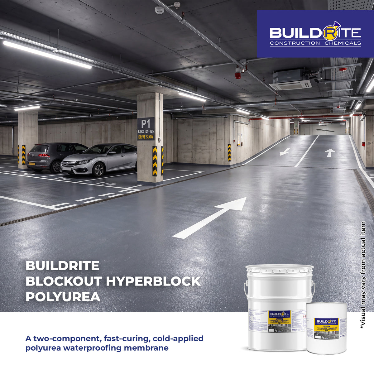 BLOCKOUT HYPERBLOCK POLYUREA - 2K Fast Curing, Cold Applied Polyurea Waterproofing