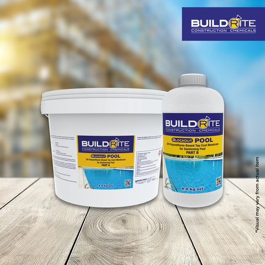 BUILDRITE BLOCKOUT POOL - 2K Polyurethane-Based Top Coat Membrane for Swimming Pool
