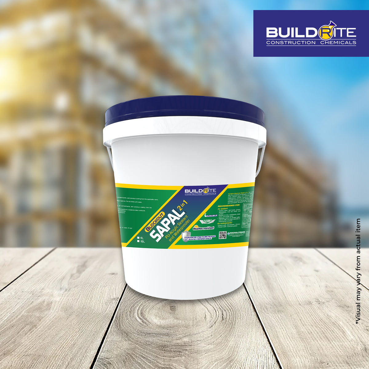 BUILDRITE BLOCKOUT SAPAL 2 IN 1 WITH PU WHITE - PU-Acrylic Sealant and Waterproofer