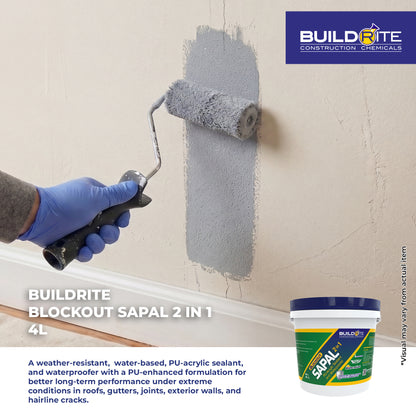 BUILDRITE BLOCKOUT SAPAL 2 IN 1 WITH PU WHITE - PU-Acrylic Sealant and Waterproofer