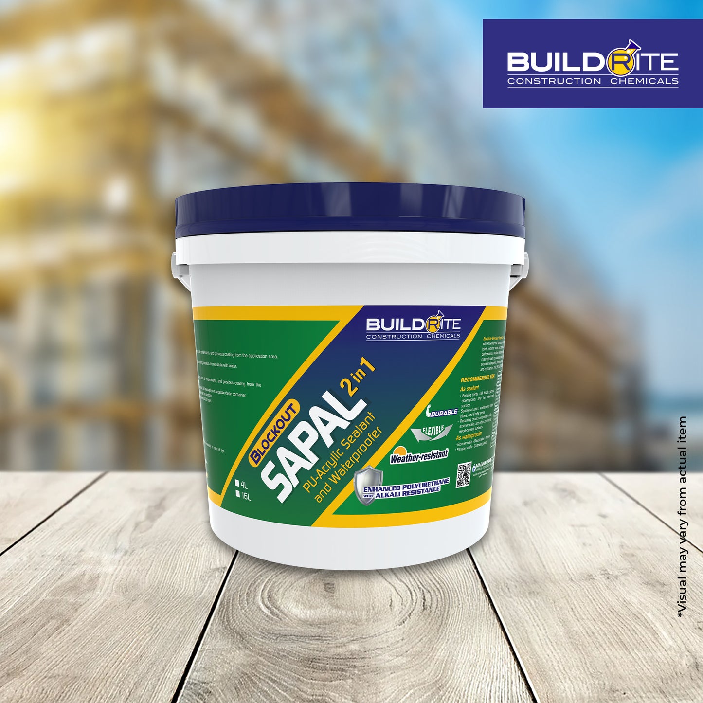 BUILDRITE BLOCKOUT SAPAL 2 IN 1 WITH PU WHITE - PU-Acrylic Sealant and Waterproofer