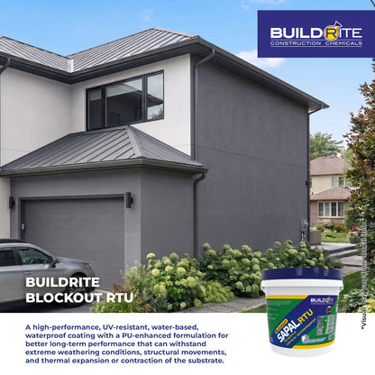BLOCKOUT SAPAL RTU WITH PU - High-Performance, PU-Acrylic Based, Vertical Waterproofer