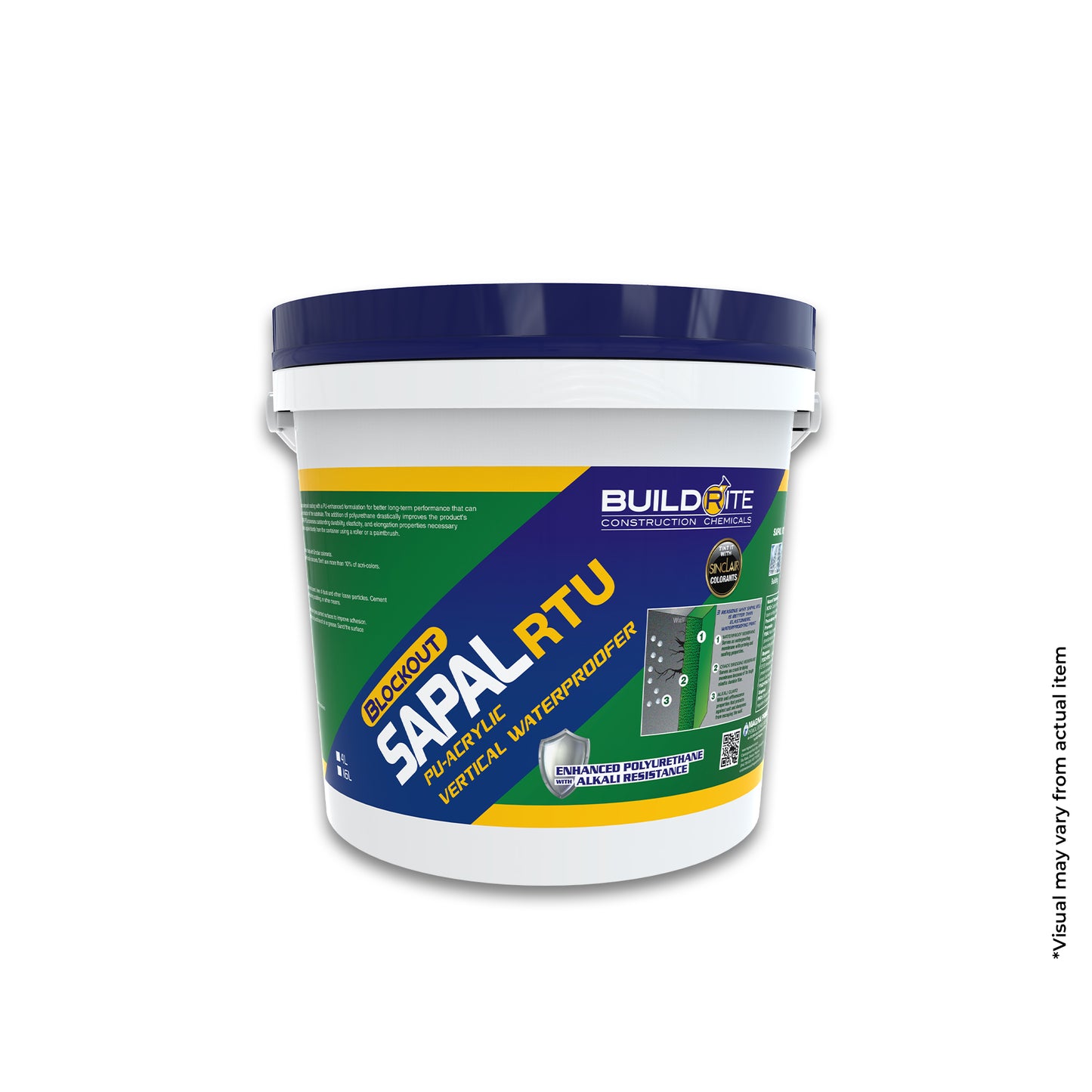 BLOCKOUT SAPAL RTU WITH PU - High-Performance, PU-Acrylic Based, Vertical Waterproofer