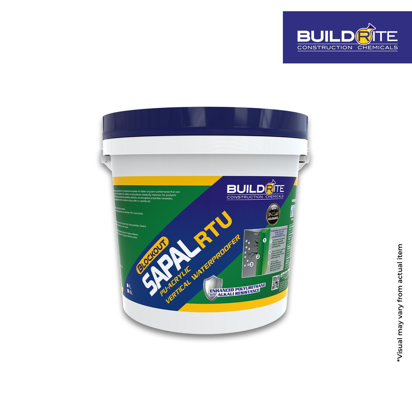 BLOCKOUT SAPAL RTU WITH PU - High-Performance, PU-Acrylic Based, Vertical Waterproofer