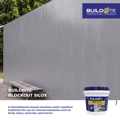 BUILDRITE BLOCKOUT SILOX - Hydrophobic, Easy-to-Clean, Matte Finish Sealer