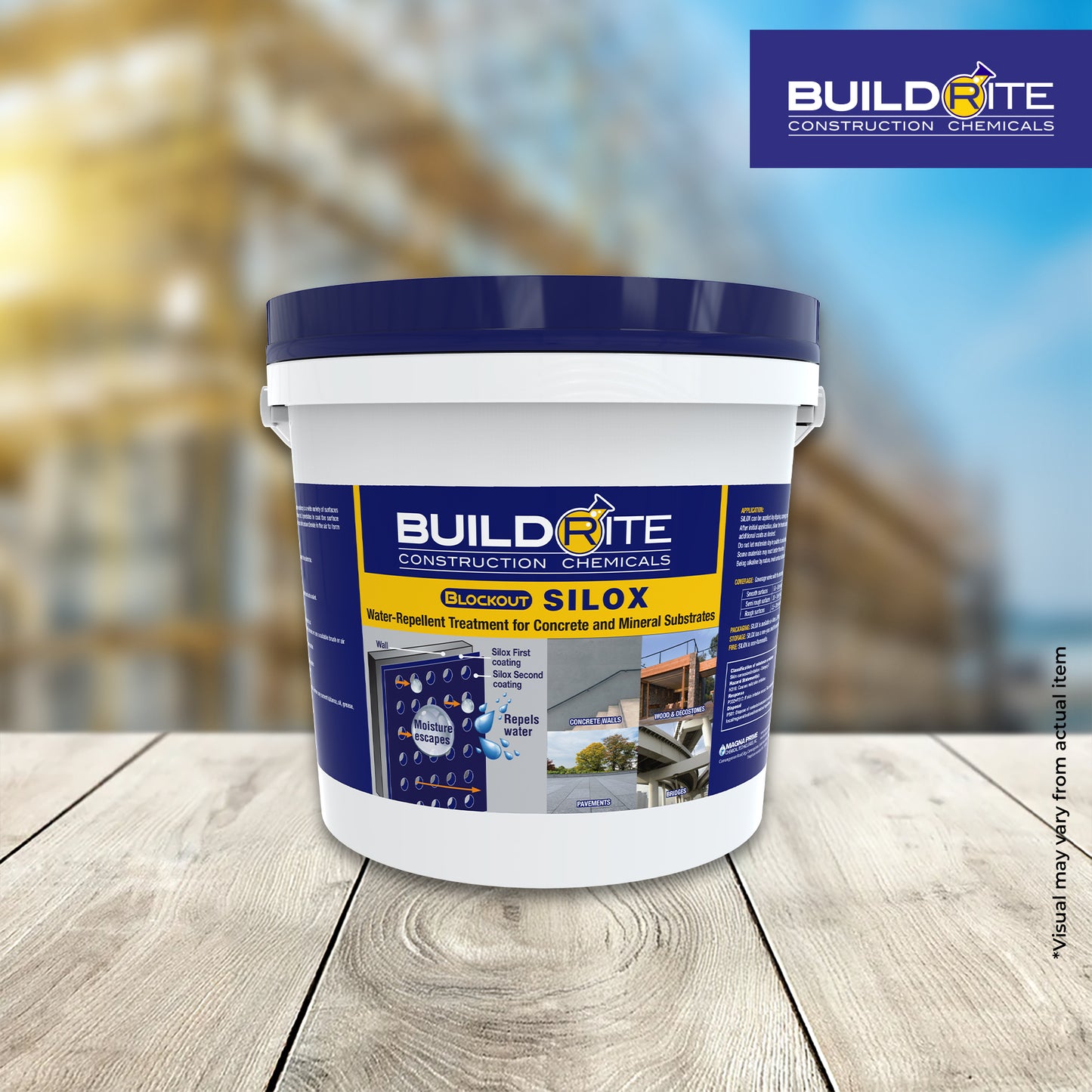 BUILDRITE BLOCKOUT SILOX - Hydrophobic, Easy-to-Clean, Matte Finish Sealer